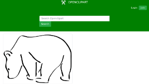openclipart圖庫：bear-資源代表圖