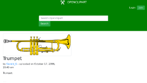 openclipart圖庫：Trumpet-資源代表圖
