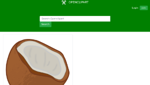 openclipart圖庫：Coconut-資源代表圖