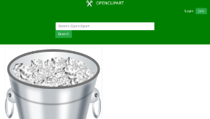 openclipart圖庫：Ice bucket縮圖