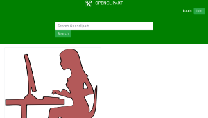 openclipart圖庫：computer desk-資源代表圖
