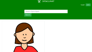 openclipart圖庫：student writing縮圖