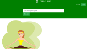 openclipart圖庫：fitness girl縮圖