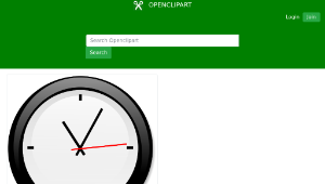 openclipart圖庫：Modern clock-資源代表圖