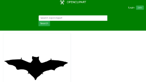 openclipart圖庫：Bat contour-資源代表圖