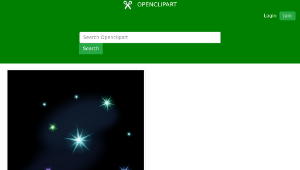 openclipart圖庫：Starry night縮圖