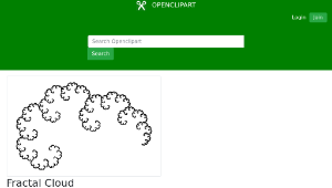 openclipart圖庫：Fractal Cloud-資源代表圖