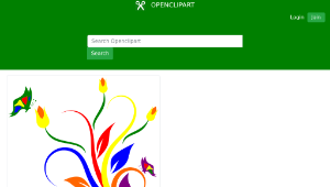 openclipart圖庫：Flowers And Butterflies-資源代表圖