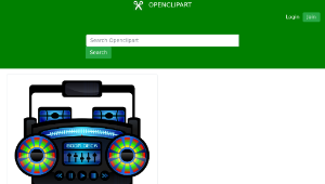 openclipart圖庫：Mini Boom Box-資源代表圖