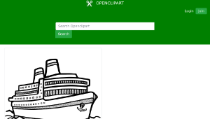 openclipart圖庫：ship - lineart縮圖