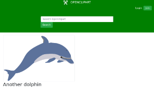 openclipart圖庫：Another dolphin-資源代表圖