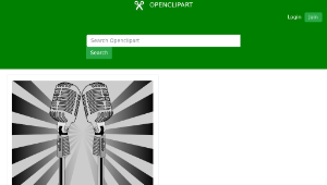 openclipart圖庫：Microphone縮圖