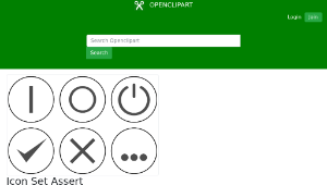 openclipart圖庫：Icon Set Assert縮圖