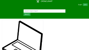 openclipart圖庫：laptop 1縮圖