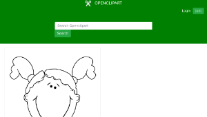 openclipart圖庫：girlface7-資源代表圖