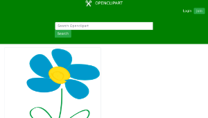 openclipart圖庫：Whimsical Blue Flower-資源代表圖