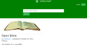 openclipart圖庫：Open Bible縮圖