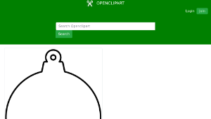 openclipart圖庫：Christmas ornament shape-資源代表圖