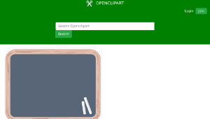 openclipart圖庫：Student's Chalk Slate