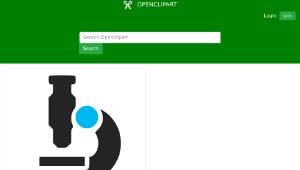 openclipart圖庫：Microscope Icon縮圖