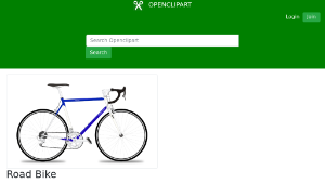 openclipart圖庫：Road Bike縮圖