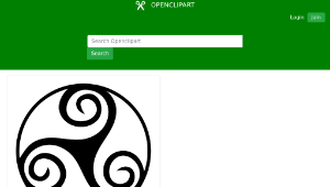 openclipart圖庫：celtic triskell 01縮圖