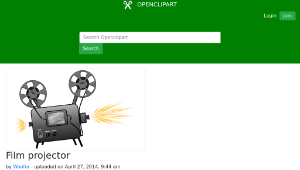 openclipart圖庫：Film projector-資源代表圖
