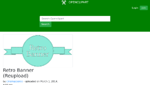openclipart圖庫：Retro Banner (Reupload)縮圖