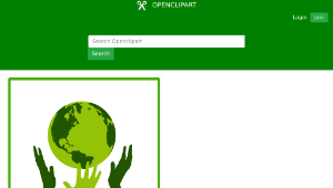 openclipart圖庫：eco green solidarity icon縮圖