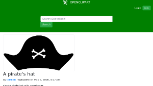 openclipart圖庫：A pirate's hat縮圖