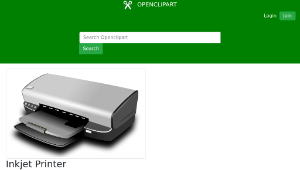 openclipart圖庫：Inkjet Printer-資源代表圖