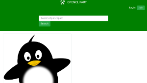 openclipart圖庫：Little funny penguin-資源代表圖