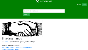 openclipart圖庫：Shaking hands-資源代表圖