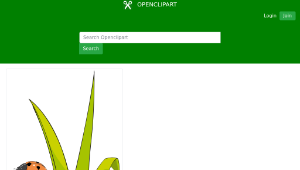openclipart圖庫：Coccinelle sur brin d-herbe - Ladybird on blade of grass.-資源代表圖
