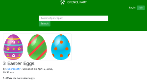 openclipart圖庫：3 Easter Eggs-資源代表圖