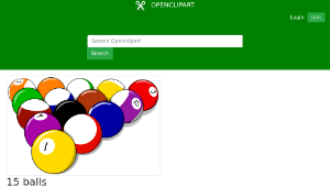 openclipart圖庫：15 balls-資源代表圖