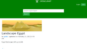 openclipart圖庫：Landscape Egypt-資源代表圖