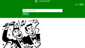 openclipart圖庫：New years party-資源代表圖