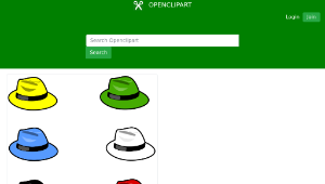 openclipart圖庫：Six Hats 1縮圖