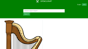 openclipart圖庫：Harp-資源代表圖