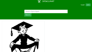 openclipart圖庫：Graduate on top of the world-資源代表圖