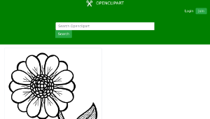 openclipart圖庫：flower - lineart縮圖