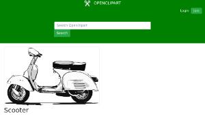 openclipart圖庫：Scooter縮圖