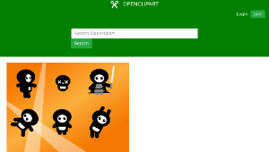 openclipart圖庫：set of small cartoon figures-資源代表圖