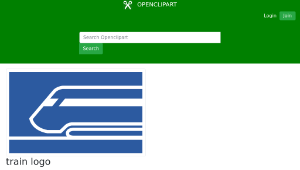 openclipart圖庫：train logo縮圖