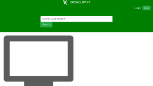 openclipart圖庫：simple monitor-資源代表圖