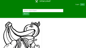 openclipart圖庫：fruits - lineart縮圖