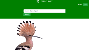 openclipart圖庫：hoopoe-資源代表圖