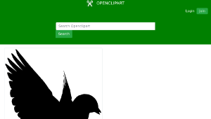openclipart圖庫：Colorful Bird Silhouette-資源代表圖