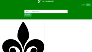 openclipart圖庫：Fleur de Lys 2縮圖